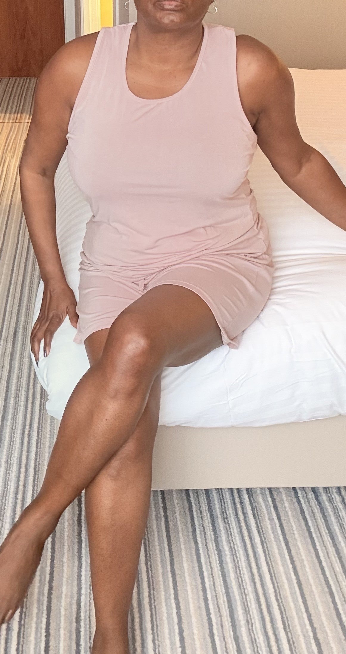 Soft Bamboo  Racerback Short Pyjama Set -BLUSH