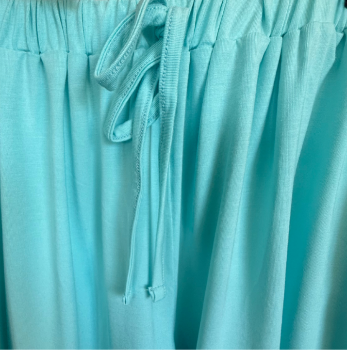 Soft Bamboo  Racerback Short Pyjama Set light blue