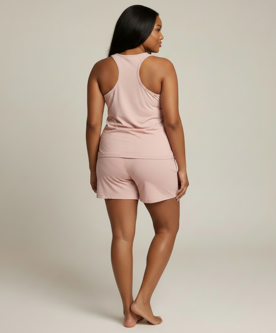 Soft Bamboo  Racerback Short Pyjama Set